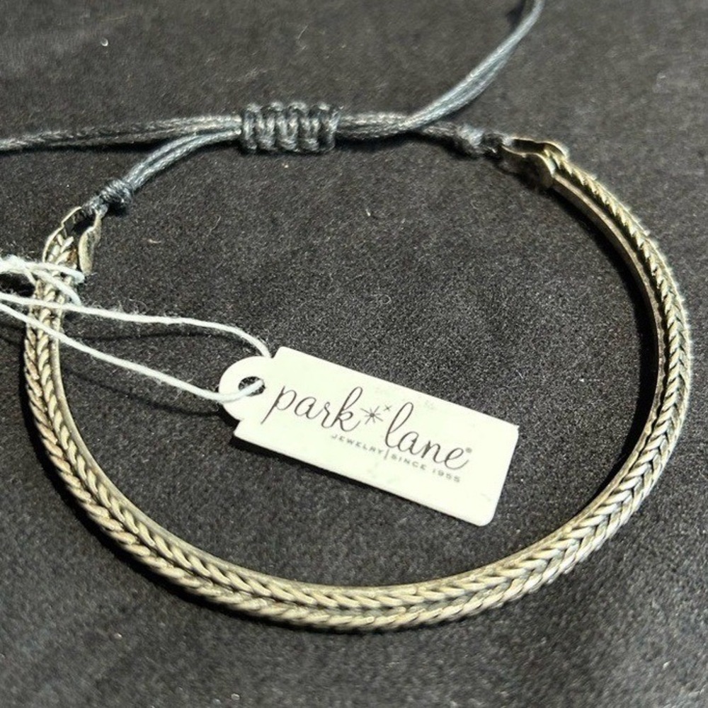 NWT Park Lane Silver-Tone Braided Hoop Bracelet